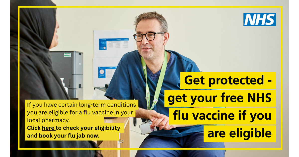 nhs flu vaccine popup